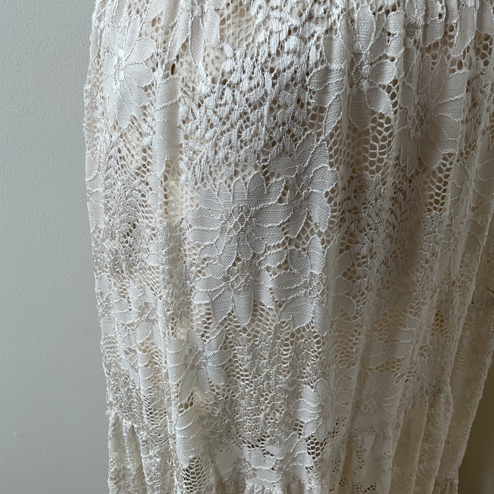 Altar'd State Cream Lace Maxi Skirt - Picture 7 of 11